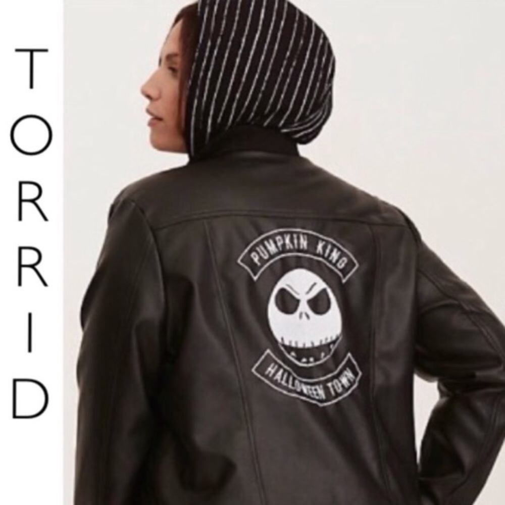 Nightmare before Christmas faux leather jacket - Picture 3 of 8